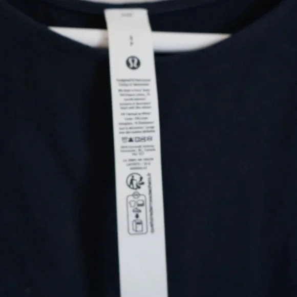 Lululemon Organic Cotton Cinched-Waist Dress True Navy Size Small - Picture 4 of 6